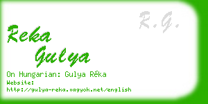 reka gulya business card